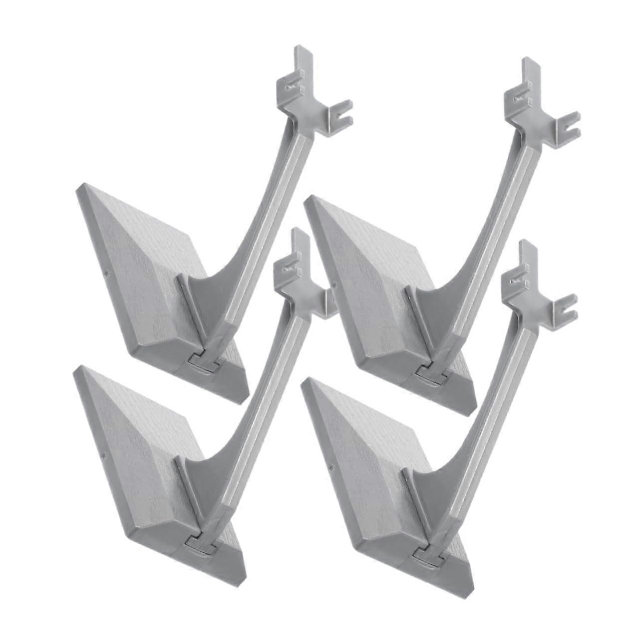 4Pcs Plastic Airplane Model Display Stand Stable Upright Base for Desktop Showcasing