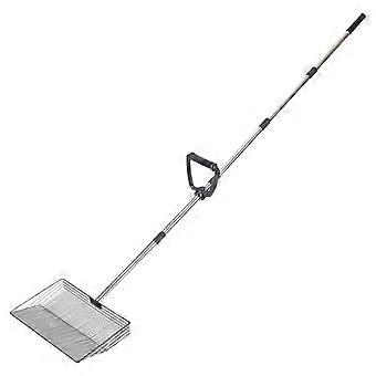 Chicken Poop Scoop with Adjustable Strainer, Durable Metal Pet Waste Removal Tool for Poultry and Pets