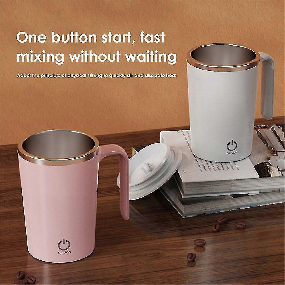 Rotating Magnetic Cup with Automatic USB Charging Stirring Function