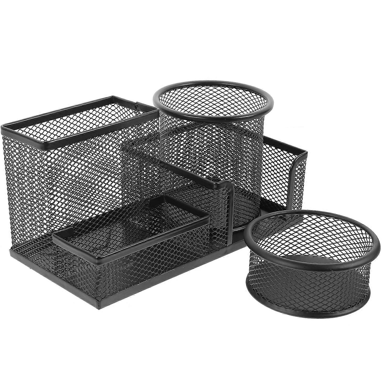 Mesh Pen Holders Multi-Function Pencil Holders for Desktop 2Sets