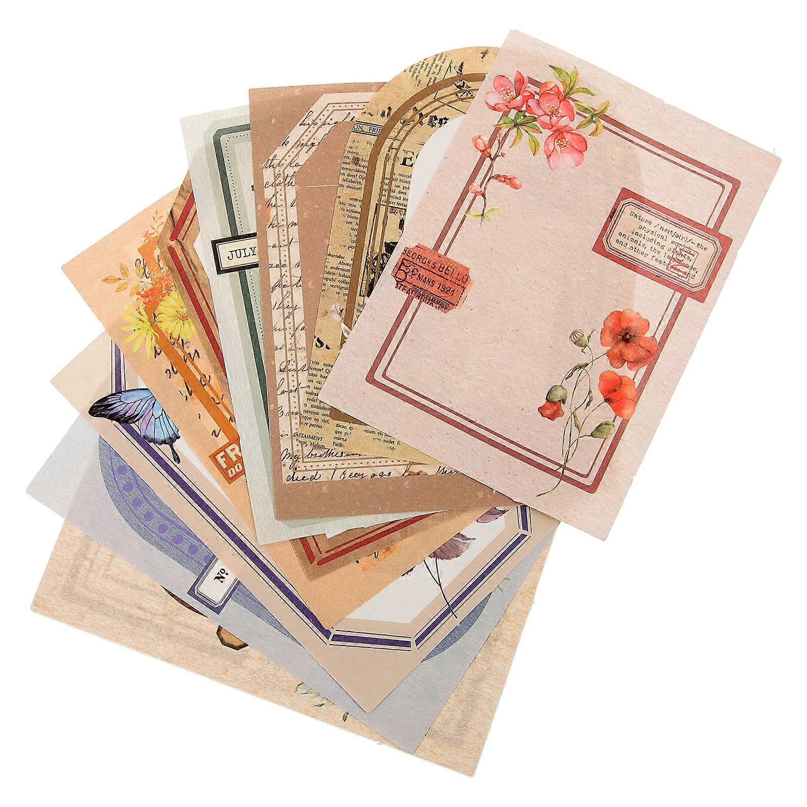 Vintage Scrapbook Paper 500 Sheets for Creative DIY Flower Pattern Background