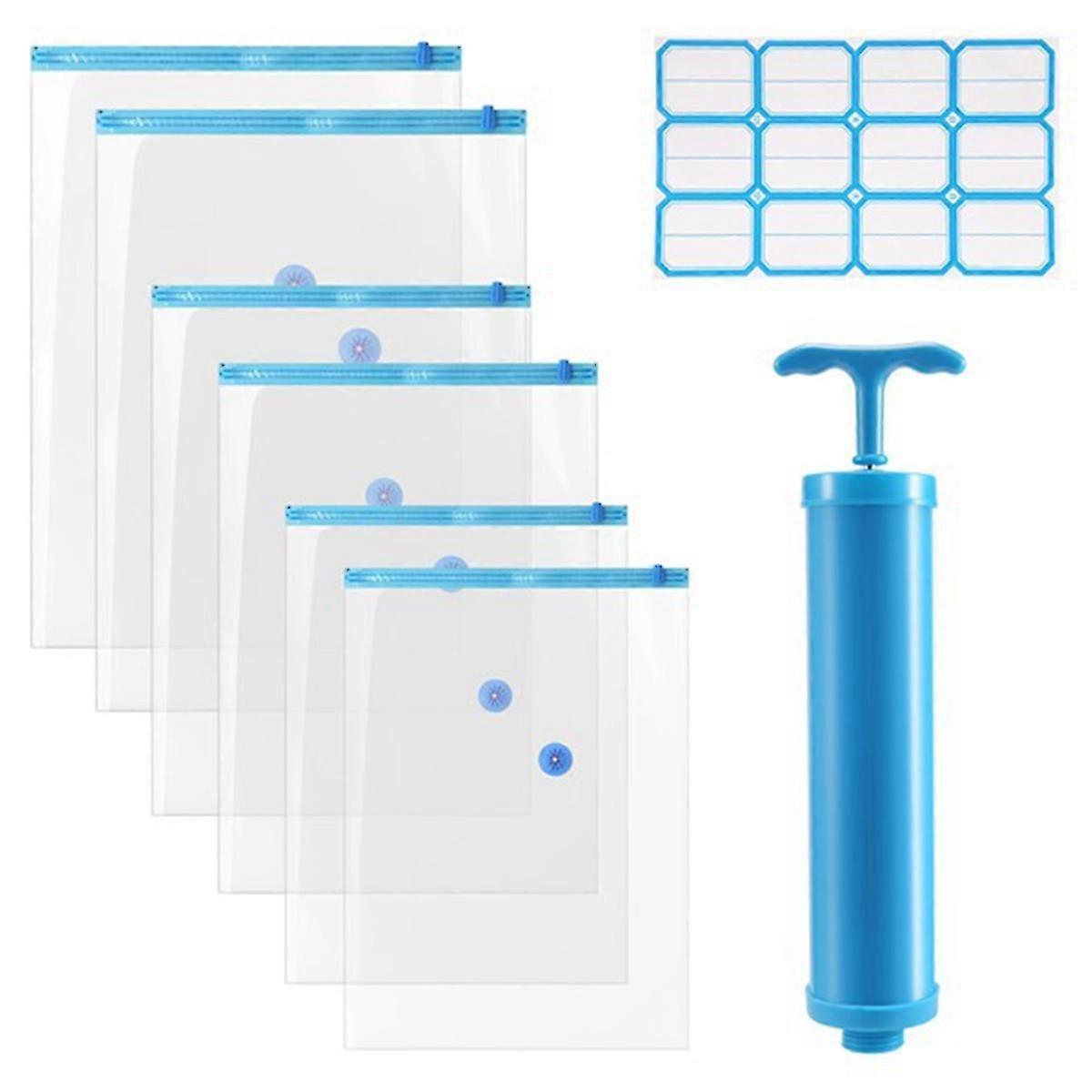 6 Pack Vacuum Storage Bags, Compression for Comforters and Blankets