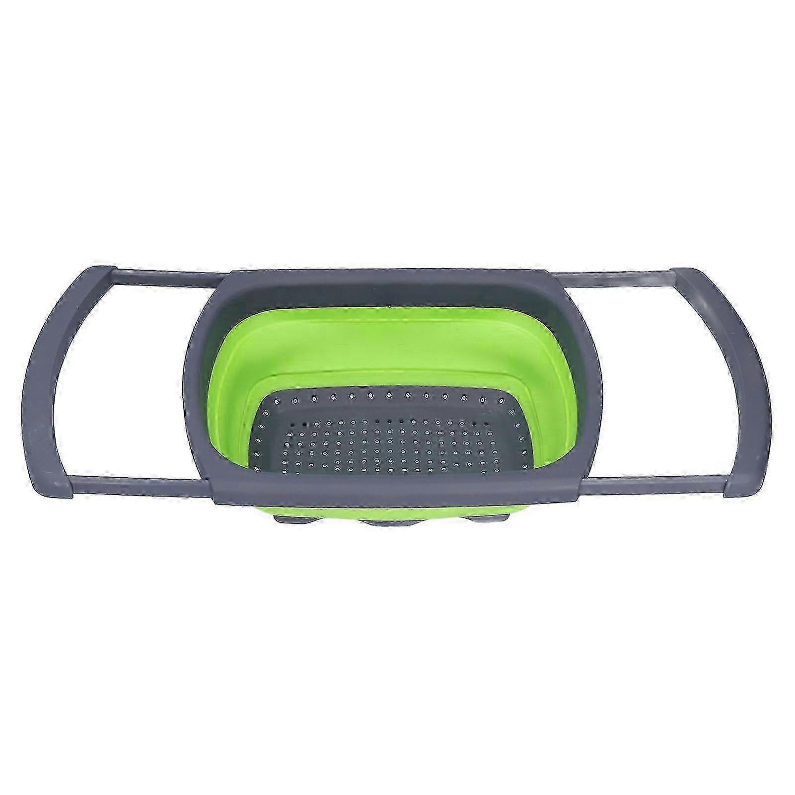 Foldable drain basket for home kitchen