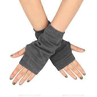 Guantes y manoplas para adultos, guantes de exterior para mujer, guantes sin dedos de terciopelo grueso con orificio para el pulgar, guantes cálidos unisex, accesorio para guantes y manoplas.