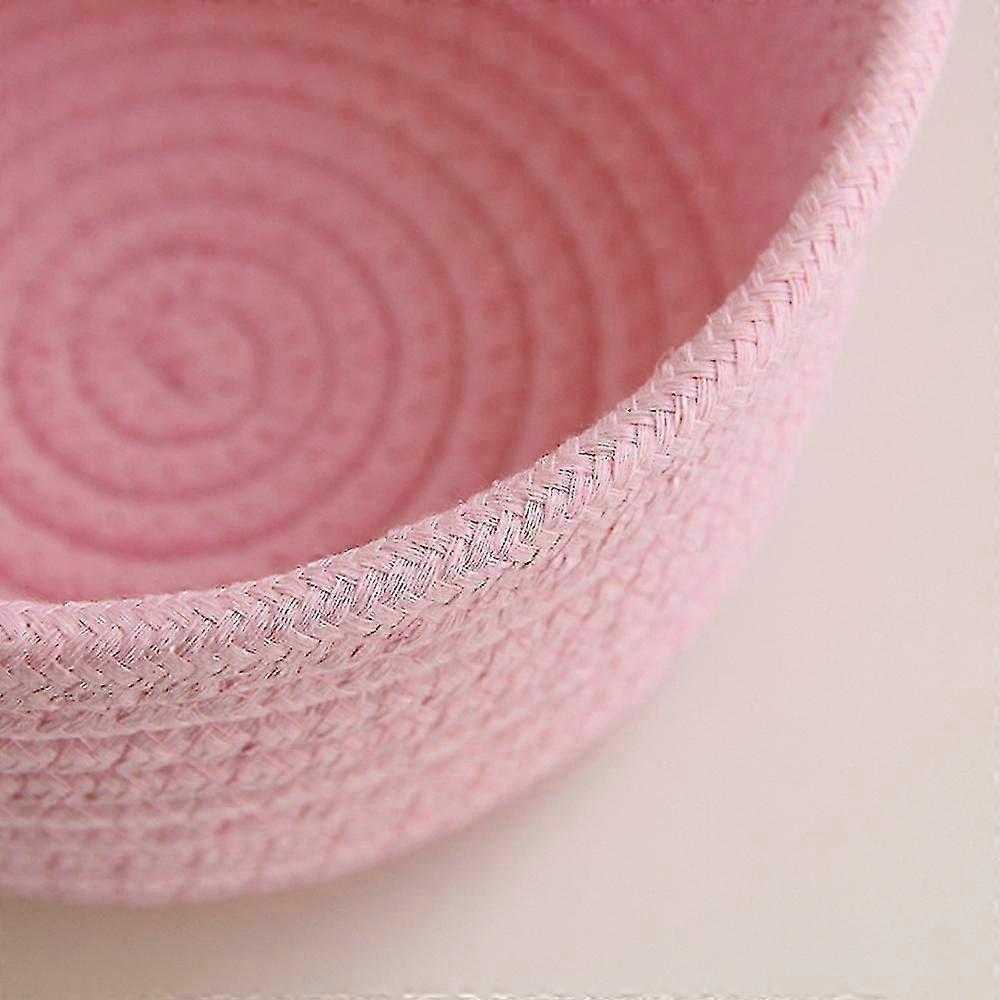 Cute Woven Storage Basket for Desktop Organization