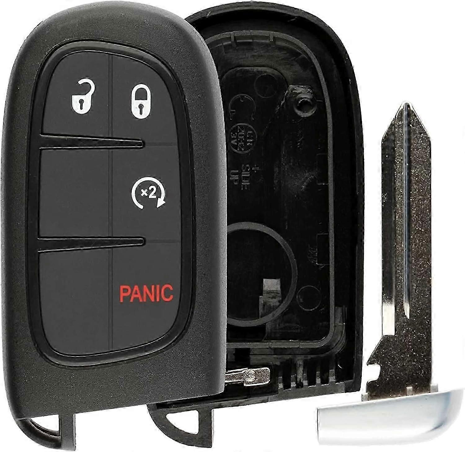 Key Fob Shell, Replacement Smart Remote Key Case Cover 4 Buttons Suitable for