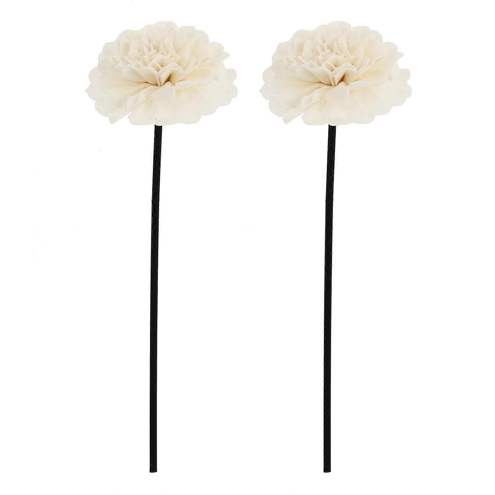 Aroma Volatile Sticks for Perfume Diffusion 4Pcs White Diffuser Flower Sticks