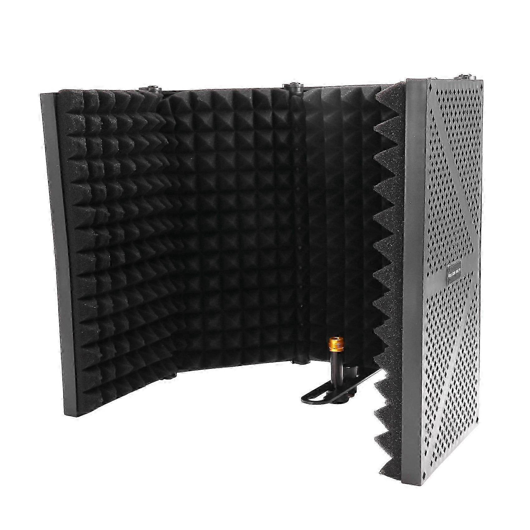 HZM&C Adjustable 5 Panel Microphone Isolation Shield Foldable Studio Recording Mic Filter Mic Sponge Soundproof Shield apex