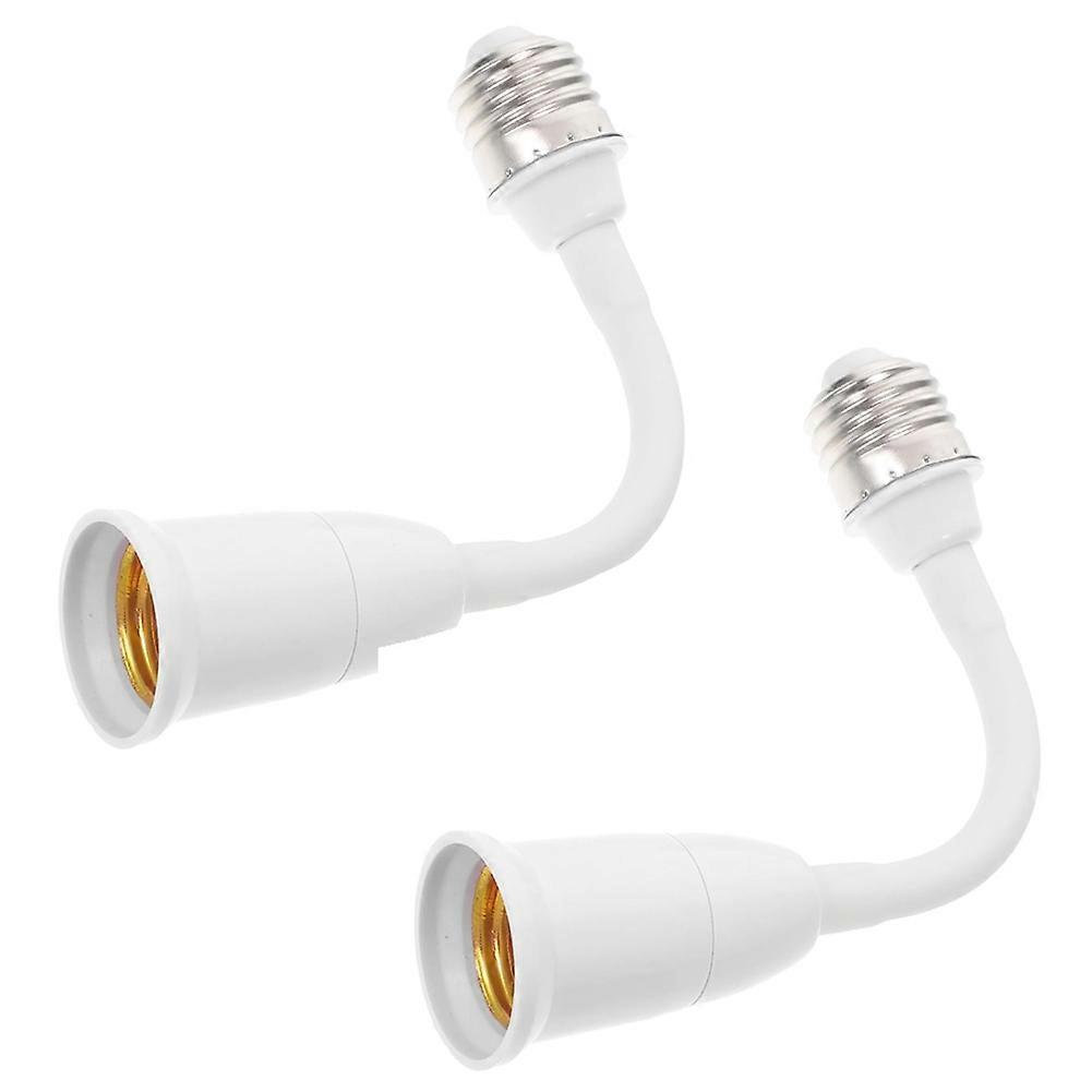 2PCS Universal E27 Bulb Holders with Flexible Extension Cords for Various Lengths