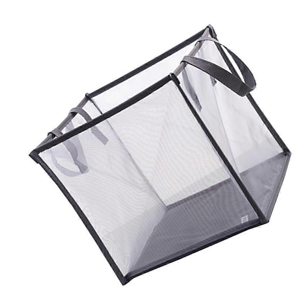 Foldable Storage Basket Clothes Storage Container for Organizing Single Layer Grey