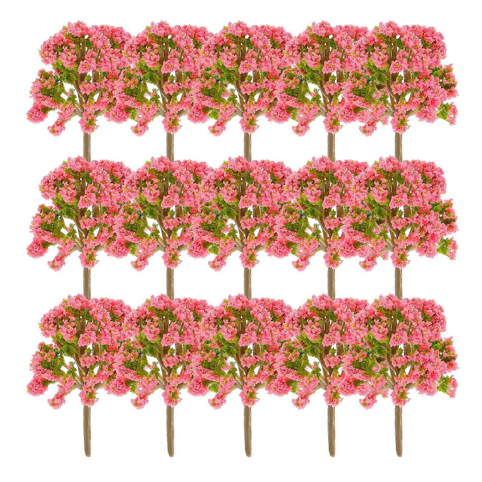 Fake Plastic Trees Scale Mini Tree Models for Decor 20Pcs Collection