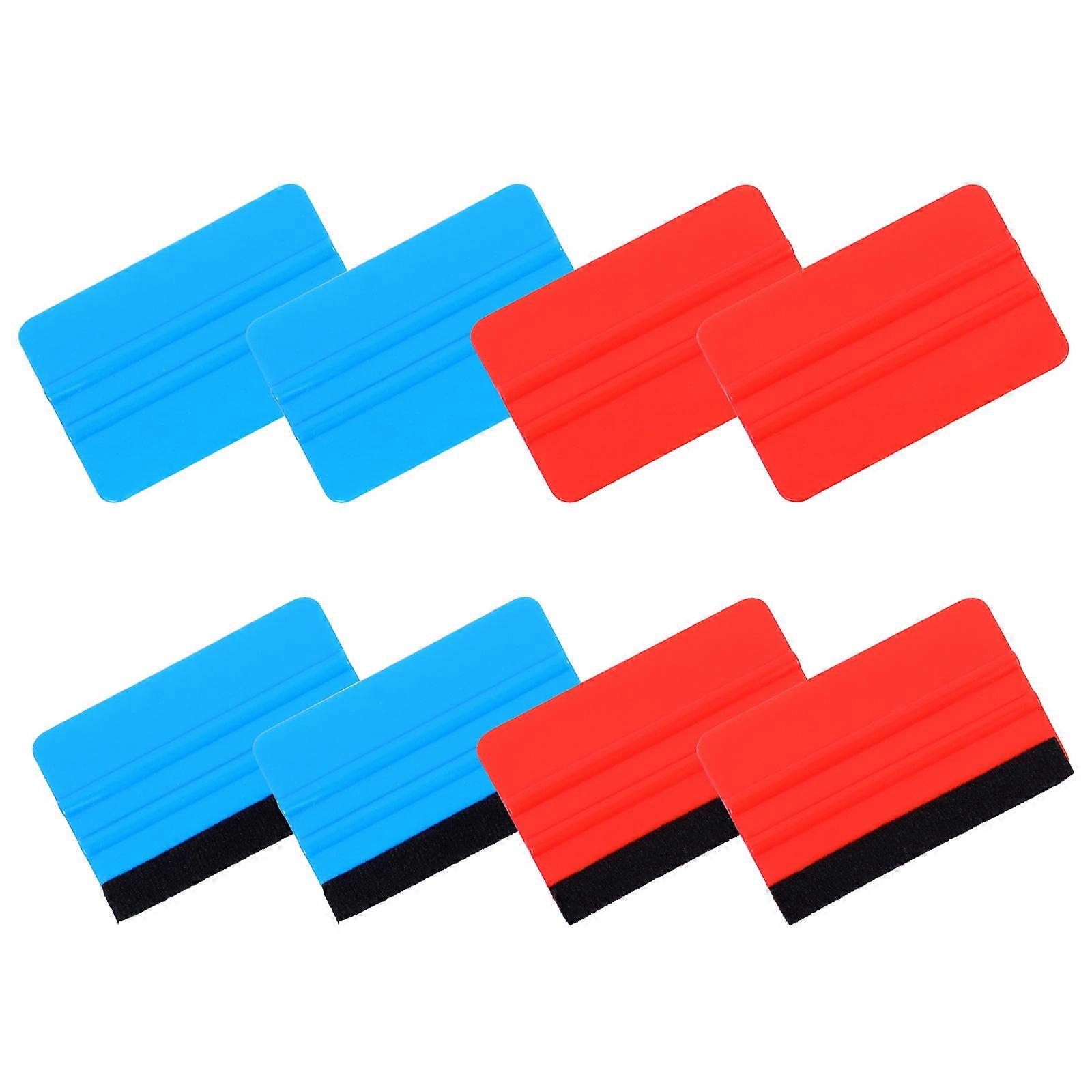 8pcs Scraper with Flannel Craft Squeegee Scraper Decal Applicator Tool