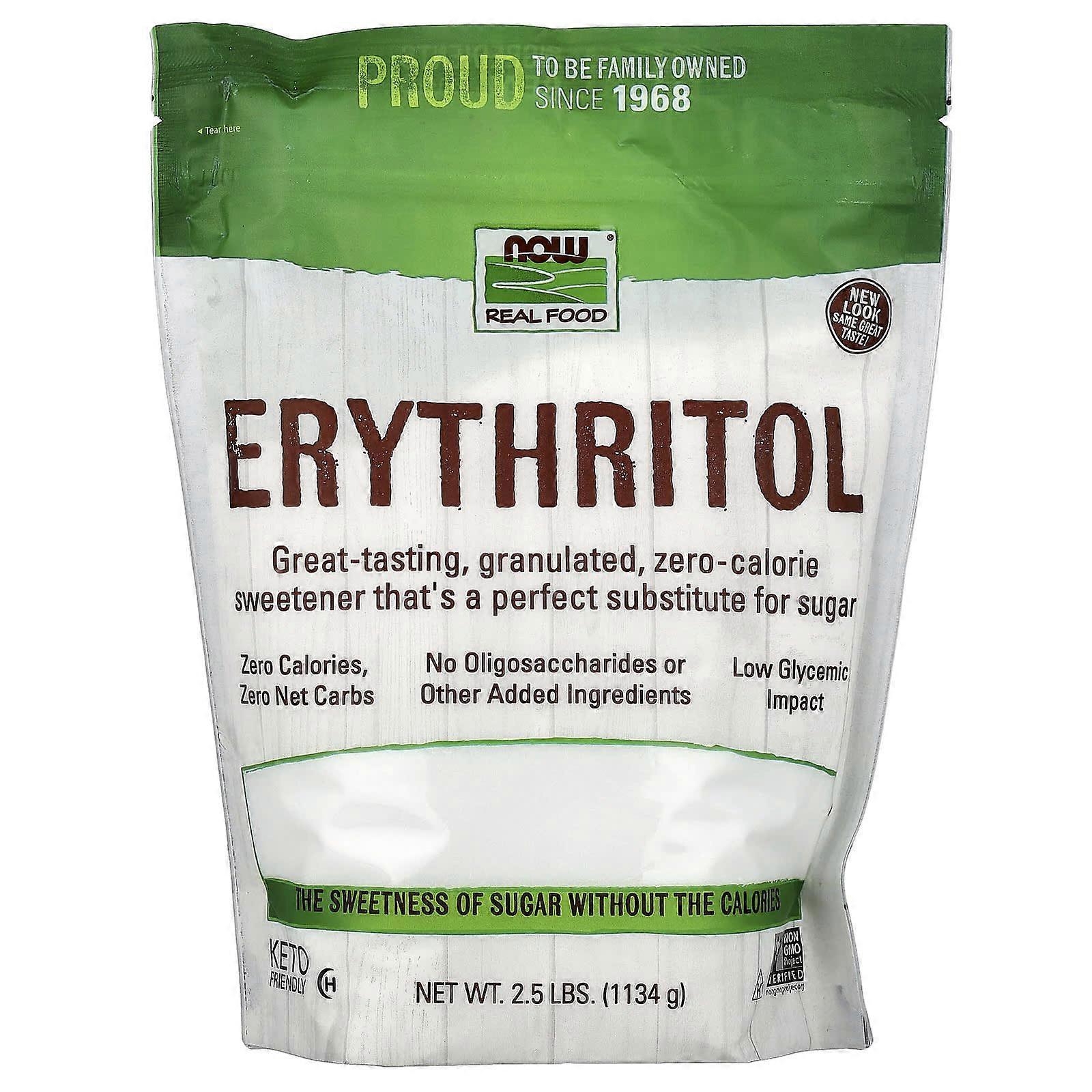 NOW Foods, Real Food, Erythritol, 2.5 lbs (1,134 g)