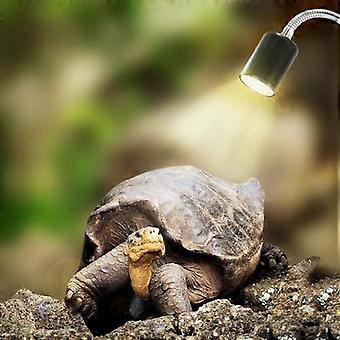Lampada per rettili Lampada per tartarughe Lampada riscaldante per illuminazione dell'acquario 25W UVA UVB con base lunga rotazione a 360 gradi