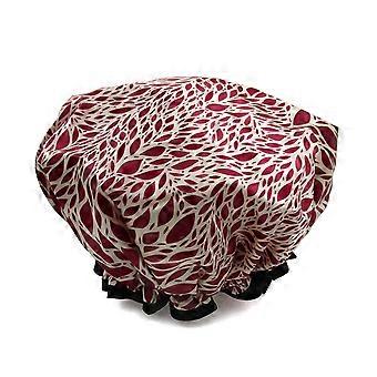 1 Pcs Waterproof Shower Cap for Women,Reusable Elastic Bath Cap for Girls Spa Home Use,Hotel and Hair Salon