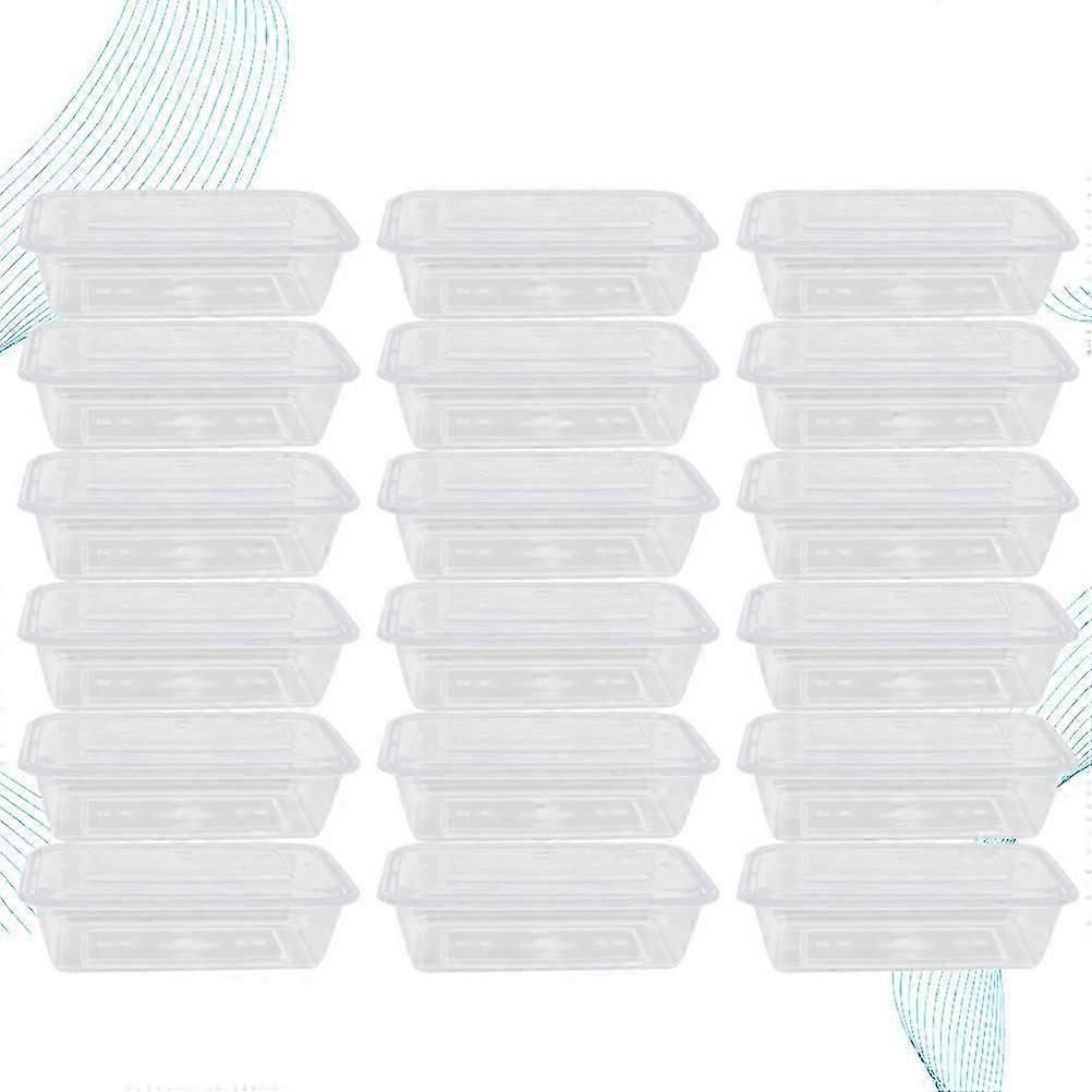 Fruit Boxes Transparent Carry Out Containers 50Pcs