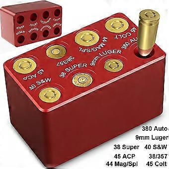 9mm Ammo Case Gauge Multi-Caliber Precision Chamber Checker for Fast Drop-In Testing
