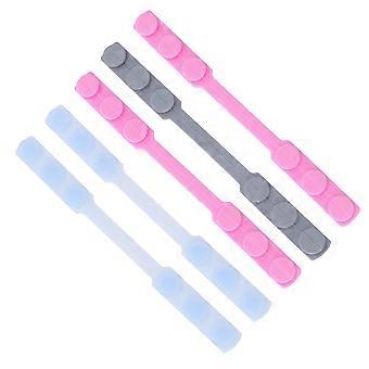 5pcs masque compagnon accessoire crochet réutilisable réglable style boucle d’extension de tête variable protecteur d’oreille (couleur aléatoire)