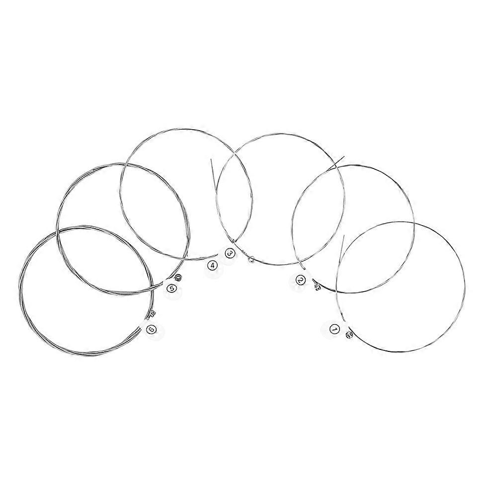 6Pcs Acoustic Guitar Replacement Strings Electric Guitar Strings Instrument Replace Strings