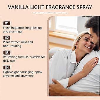 Vanilje let duftspray Vanilje parfumespray naturlig og frisk udstråler personlighed charme dating atmosfære let parfume 1