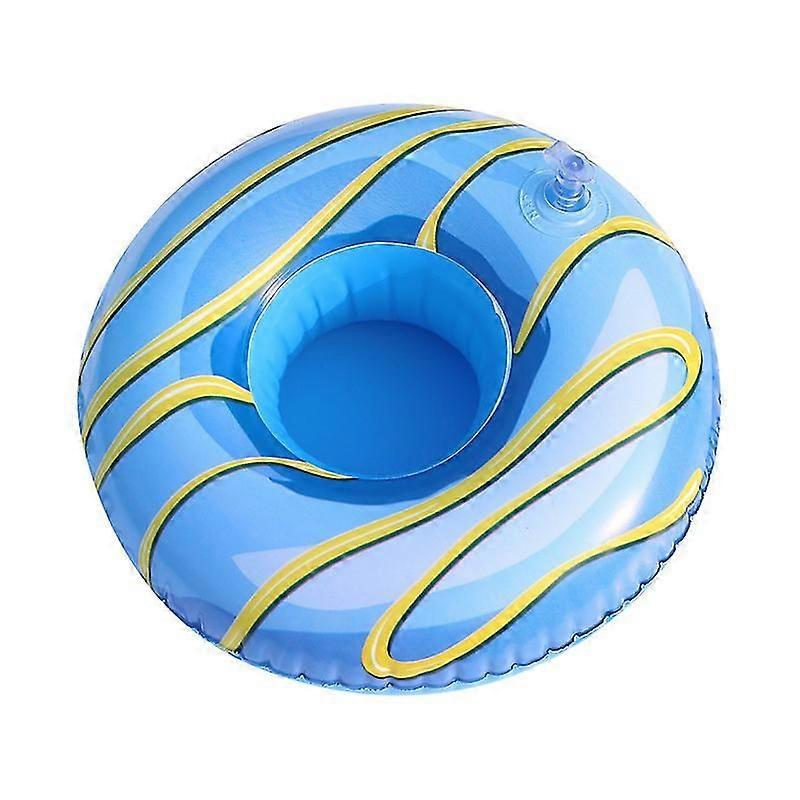 2pcs Inflatable Drink Holder 8 Inches Donuts Floating Coasters Doughnut Drink Floaties
