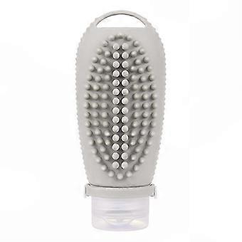 For Hair Washing & Travel, 2-in-1 Silicone Scalp Massager Shampoo Brush with Soft Bristles, Portable Exfoliator Cleaning Tool