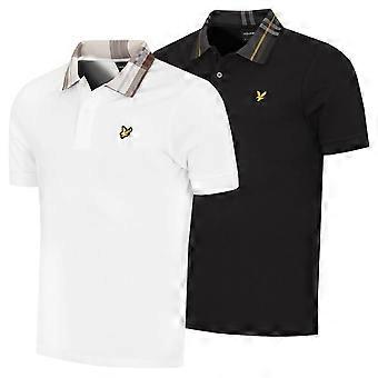 Polo de golf classique à col tartan pour homme Lyle & Scott