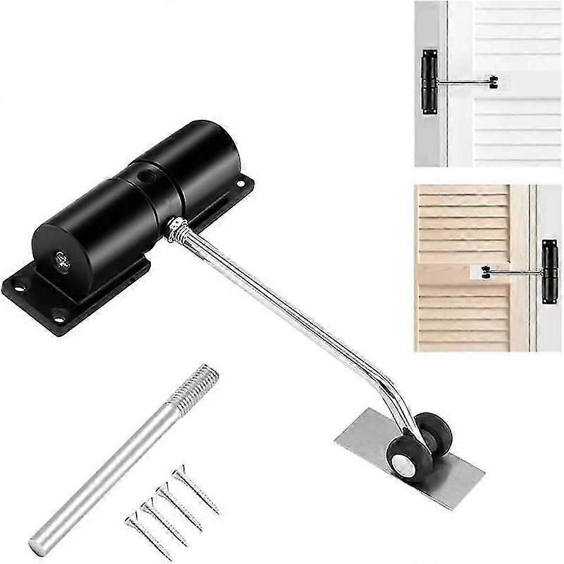 automatic closing door closer with adjustment lever