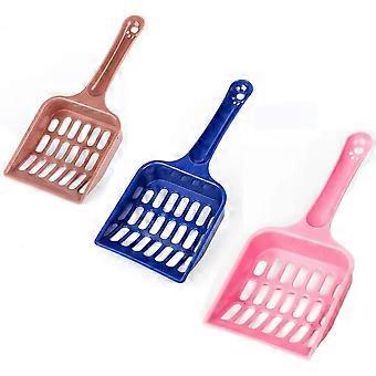 3-delige kattenbakschep, plastic kattenbakschep voor honden en katten, voor het opruimen van uitwerpselen van huisdieren