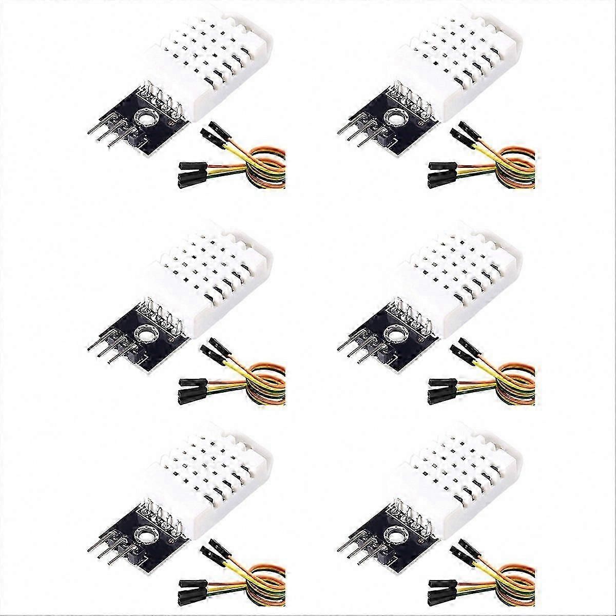 Temperature Humidity Sensor Module 6-Pack 3.3V-5V with Wires