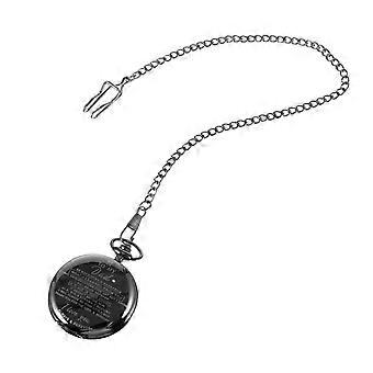 Reloj de bolsillo con collar grabado con láser para decoración. Colgante de reloj de bolsillo.