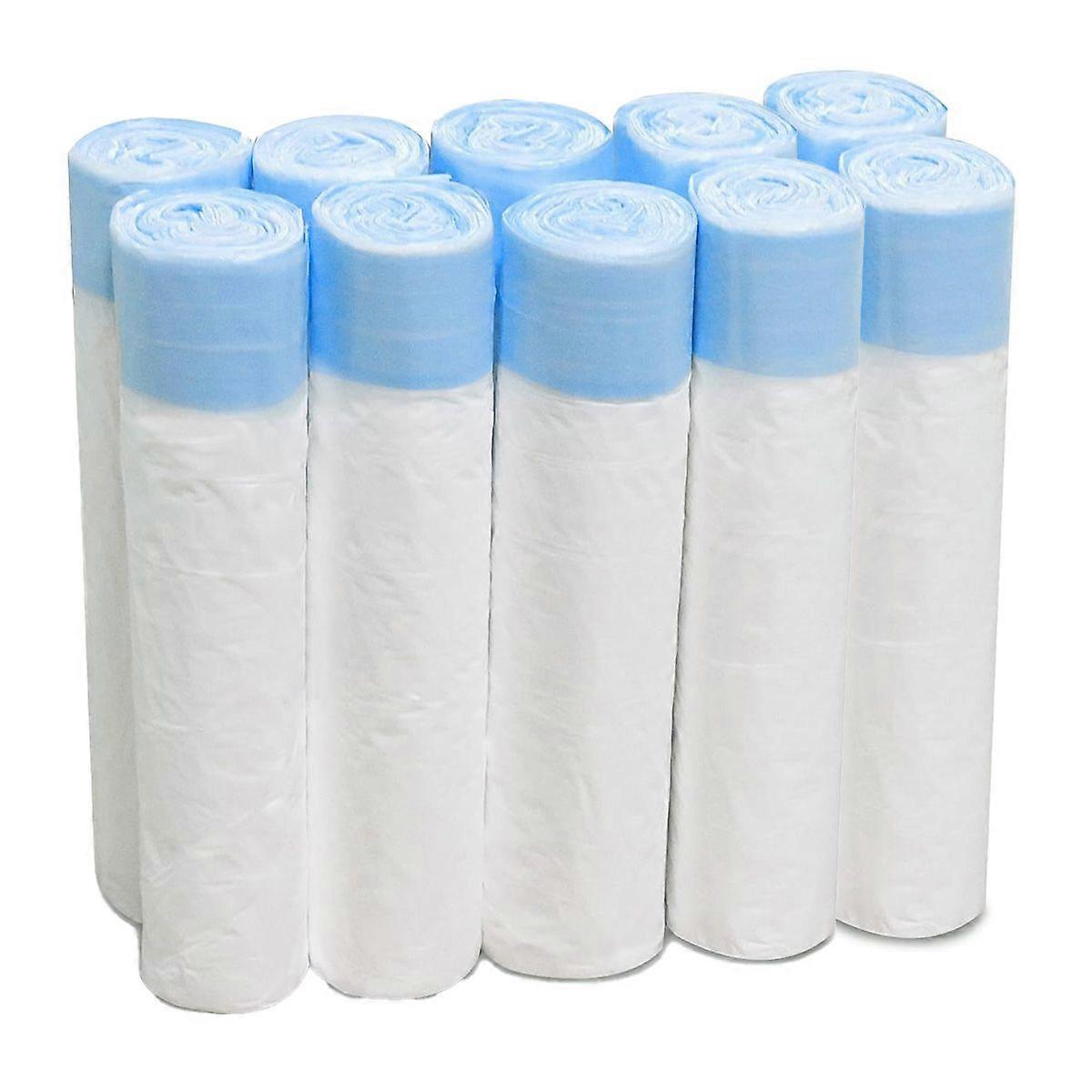 Odor-Lock Drawstring Trash Bags Thick Stretchy Perforated