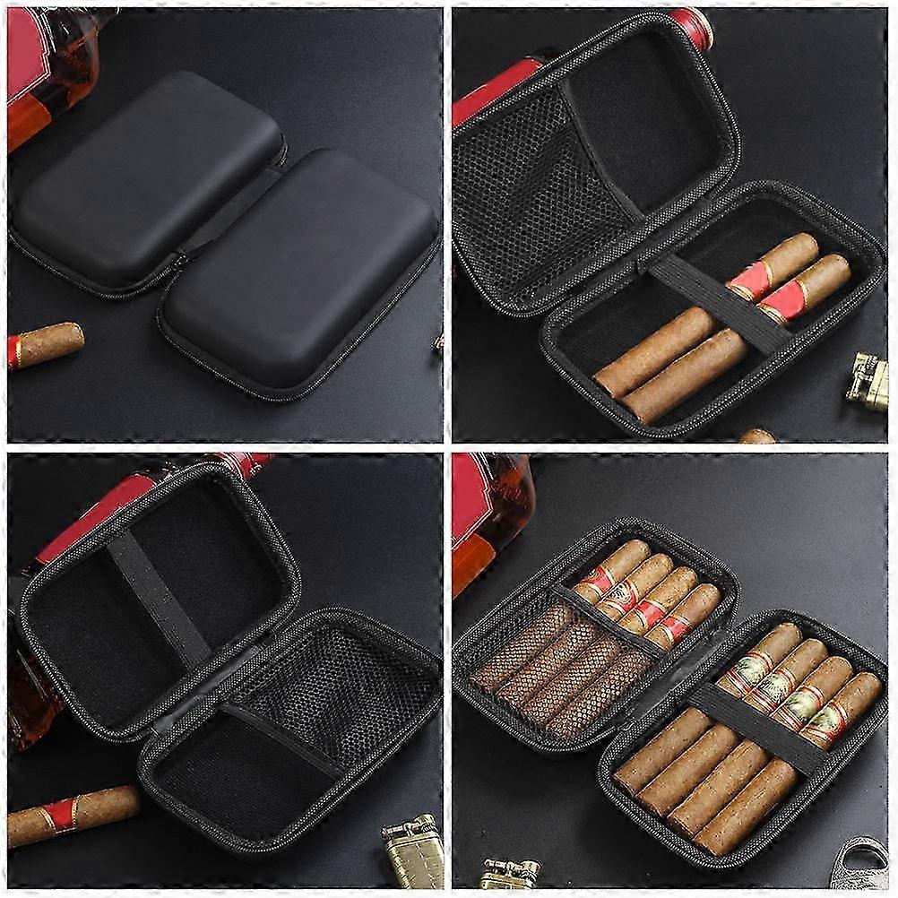 Black EVA Cigar Case Slim Durable Design