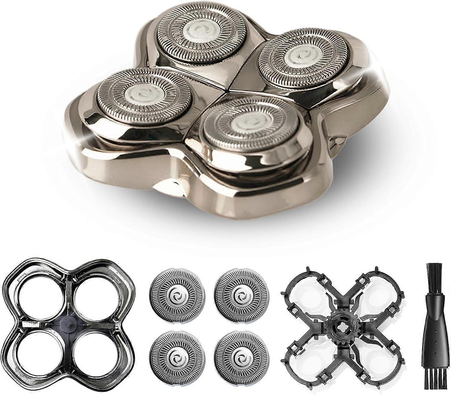 4 Shaver Replacement Blade Compatible with Skulls Pitbulls Razor