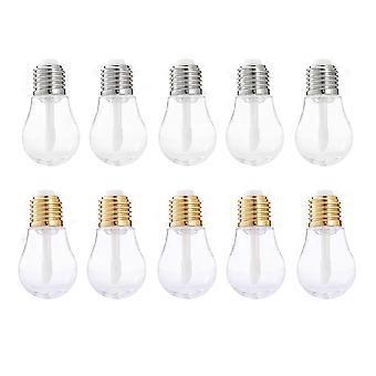 Refillable Lip Gloss Tubes Bulb Shaped for Storage Use 10Pcs Lip Balm Containers