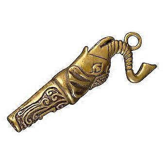 Brass Elephant Whistle Keychain Loud Outdoor Safety Whistle for Hiking Camping Emergency