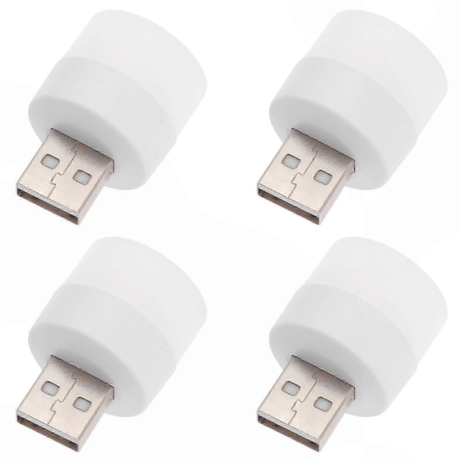 USB Night Light Lamp 4Pcs, USB Charging Function, Student Use, Sturdy Design.