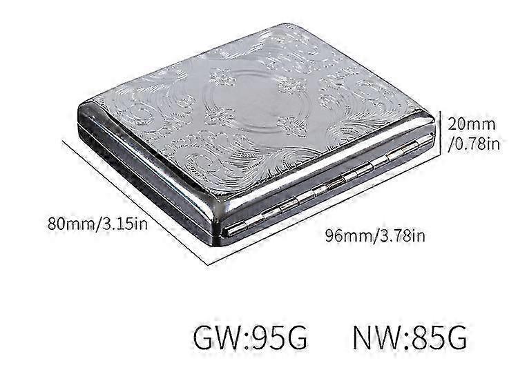 Double-Sided Spring Clip Metal Cigarette Case