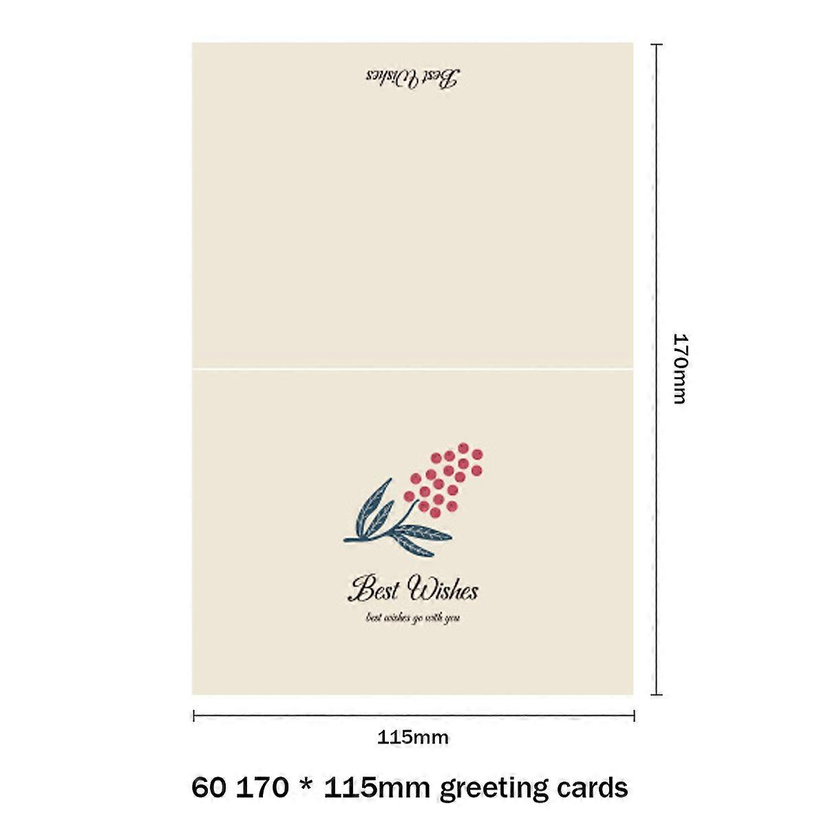 Premium Kraft Get Well Cards, Blank Inside, Rustic Design