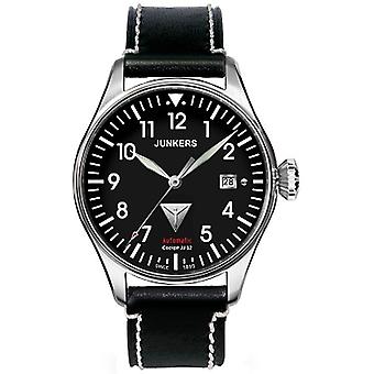 Cockpit Ju52 automatische analoge mannen horloge met Cowskin armband 6150-2