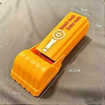 Pro Sand Snow Shovel Vibrant Orange Lightweight Digging Tool for Family Outdoor Beach Trips Winter Snow Play