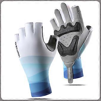 SSUNTAK Cycling Half Finger Gloves Breathable Anti-slip Shock Absorbing Palm Pad Men Women MTB Road Bike Glove for Sports Racing