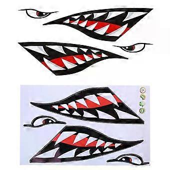 Shark Sticker PVC Decoration Reflective Decal Waterproof DIY Stickers Rowing Kayak Boat Vinyl Sticker For Label