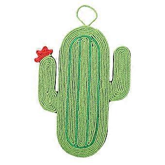 Pet Cat Sisal Scratcher Hanging Wall Scratch Pad For Kittens Cactus Design Cat Scratch Mat For Exercise At Home