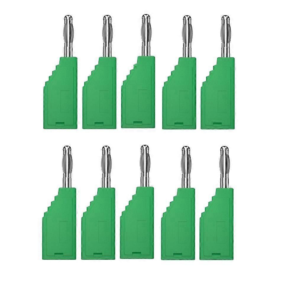 10pcs/Set Connector Plug J.10054 4mm Stackable Plug Banana Plug Face Connector Wire Multi-Function-JNNJV