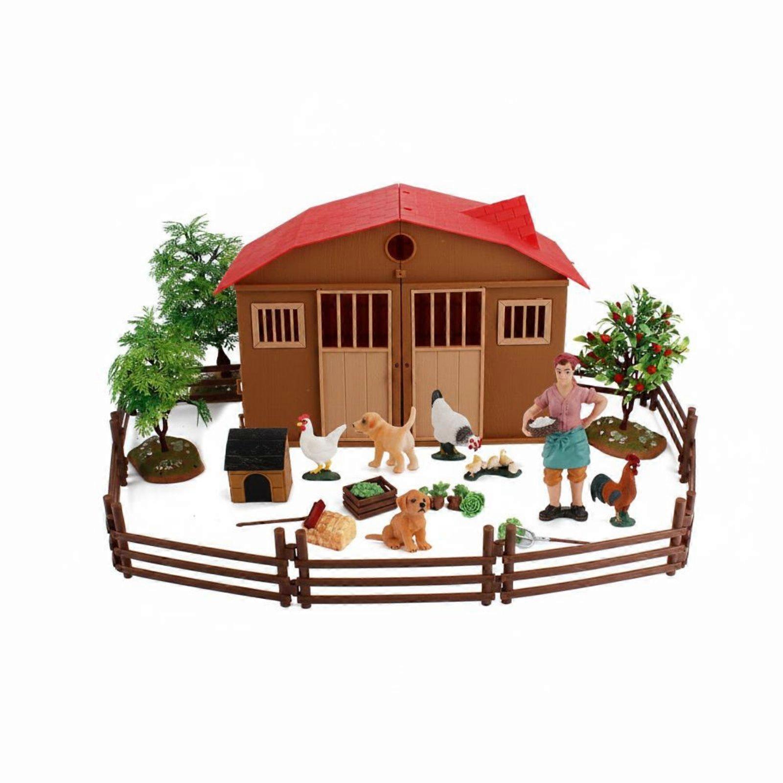 Farm Miniature Scene Set Set Scene Setup Farm Creature Model Set Display