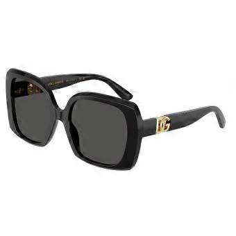 Dolce & Gabbana DG4475 501/87 Full Rim Black Women Square Sunglasses UV3 Original