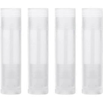 Lip Balm Tube, 25pcs Plastic Clear Empty Lipstick Tube Diy Lip Balm Cosmetic Containers Travel Bottle-SSZFV