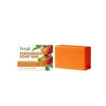 3PCSPersimmon Soap Bar for Body Odor Control, Natural Deodorant Body Bar Soap for Old People Remove Strong Smell, Organic Eliminating Odor Wash Soap f