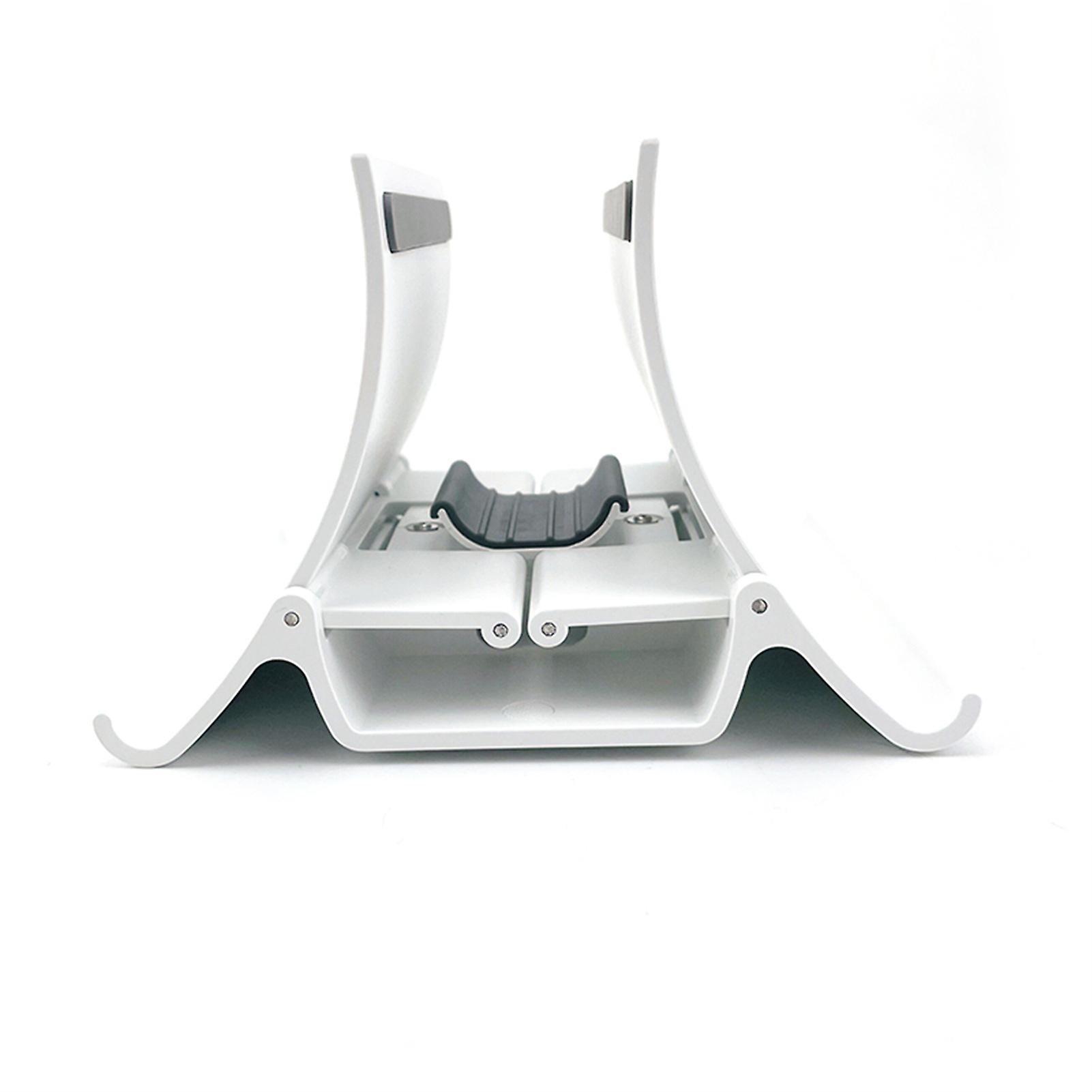 Laptop Stand Tablet Gravity Storage Stand With Automatic Shrinking Width Phone Stand And Notebook Holder Multipurpose White